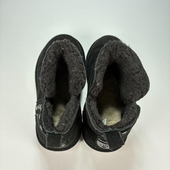 Bearpaw Annabelle Black Suede Metallic Studs Pull On Winter Boots Women's Size 7 - Picture 6 of 10